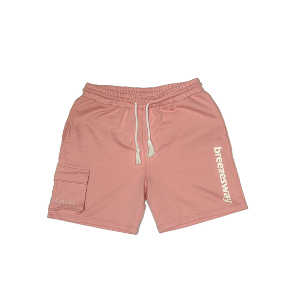 Short BREEZE Rose et blanc