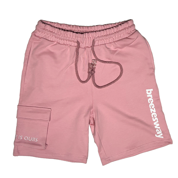 Short BREEZE Rose et blanc (–20 %)